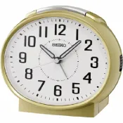 大高雄鐘錶城 seiko SK037 精工鐘 (QHK059G) 夜光指針鬧鈴燈光貪睡鬧鐘 黃 11.2 x 13 x 8.1 cm｜樂天領券現折★全館特惠中★指定刷卡回饋10%