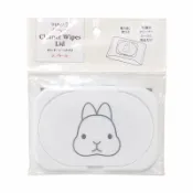 asdfkitty可愛家精品店 asdfkitty*日本 ECHO 兔子濕紙巾蓋-可重複黏貼-隨身包.溼拖巾.廚房油污濕巾...也可使用-正版商品