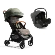 【Joie】Parcel™輕便三折手推車+i-Snug™2 嬰兒提籃汽座(嬰兒推車/可登機/安全汽座/超值組合)