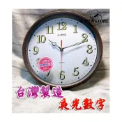 (店+)C&F 【A-one】附贈電池 MIT台灣製造 夜光數字超靜音掛鐘 TG-0566
