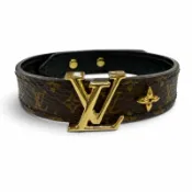 【DOKODEMO】成色極佳☆LOUIS VUITTONM8526 Monogram 手鐲，LV 經典皮革，ブラウン， 19 厘米，西班牙製造，女士款，帶防塵袋