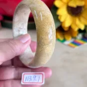 天然珊瑚玉，18圍56mm多彩，菊花玉發財玉手環手鐲