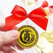 (店+)白沙屯媽祖結緣品 B款勇腳前行 單包裝女王金幣巧克力 結緣品 進香結緣品  勇腳進香必備  g4129