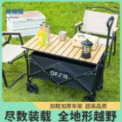 美雅閣家居 免運野餐露營車擺攤小推車手拉車戶外擺地攤露營小推車便攜購物買菜露營可升降學生搬家【dd】