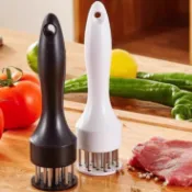 按壓斷筋器 按壓鬆肉器 槌肉針 不銹鋼鬆肉針 鬆肉器 嫩肉針 插肉針 鬆肉針 料理針 醃肉 牛排 豬肉 炸雞 烤肉必備
