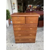香榭二手家具*全新精品 樟木色實木3尺 大四斗櫃有鑰匙-五斗櫃-抽屜櫃-衣櫃-衣櫥-玩具櫃-置物櫃-收納櫃-矮櫃-電視櫃