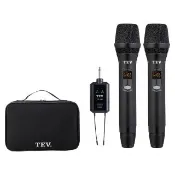 TEV TR-102 一對二攜帶式無線麥克風UHF 16CH