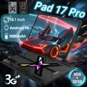 【3C品質驗證】跨境新款平板電腦PAD 17 PRO 10.1寸屏3G 3+32G安卓系統14可代發遊戲 CPU 電