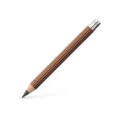 【Faber-Castell】Graf von Faber-Castell 補充用完美鉛筆-棕色雪松木-3支入 粗芯(原廠正貨)