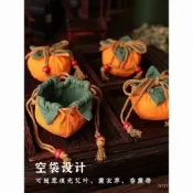 ✨臺灣有貨✨免運✨端午節香囊柿子空袋掛件車載香包柿柿如意掛飾福袋荷包祈福材料包 VOEM