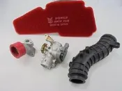 勁輪車業 新雅加大30mm節流閥+歧管+肥腸+高流量海棉VJR/Many/Racing/S-max/勁戰/BWS/GTR