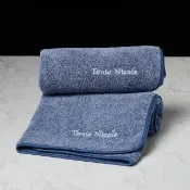 【Tonia Nicole 東妮寢飾】100%純棉親膚柔眠枕巾2入(海潮)