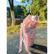 🔥桃園出貨☜新店優惠🔥HelloKitty甜筒冰淇淋扭扭棒花束成品情人節送閨蜜女友生日禮物
