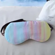 日本眼罩  Pastel Rainbow|有附收納袋|旅行|生日