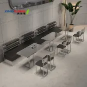 興客隆 卡座沙發 不鏽鋼 納帕皮 工業風 咖啡廳 餐廳 沙發椅 商用 椅子 雙人沙發  971