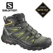 【毒】Salomon 男 X ULTRA 3 所羅門 L40129500 中筒 登山鞋 Gore-Tex 寬楦 WIDE 灰綠/黑/硫綠【APP下單10%回饋】
