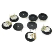 16*2MM單聯雙聯撥盤齒輪電位器1K2K5K10K20K50K100K B103音量開關電位器