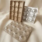 🔥MIT塑膠盒專賣🔥12粒蛋黃酥  塑膠內襯 含上蓋 中秋12粒 月餅 蛋黃酥