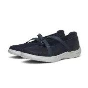 (店+)【SKECHERS】SKECHERS 休閒鞋 FLEX RADIANT 深藍 娃娃鞋 女 138530NVY