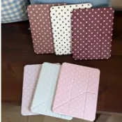 Polka Dot iPad 保護套磁扣 3+Y 折疊支架防震保護套帶筆架