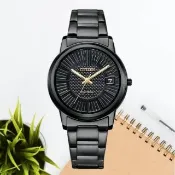 【CITIZEN 星辰】PAIR 光動能 時尚簡約對錶 女錶 手錶 父親節 情人節 送禮 推薦 禮物 黑 33mm FE6017-85E