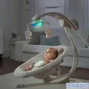 美國ingenuity電動嬰兒秋仟安撫搖椅 寶寶哄睡哄娃神器躺椅搖籃床