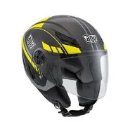 瀧澤部品 AGV BLADE HUMAN 黑黃款 半罩安全帽 R1刺激R6漢堡TMAX勁戰FZ隼GTR雷霆6RBWS