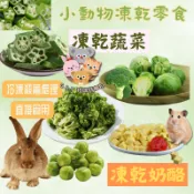 【格瑞特寵物】冷凍乾燥蔬菜乾  蔬菜凍乾 蘋果凍乾 膳食纖維  低糖低熱量 小寵零食 龍貓 黃金鼠 三線鼠 倉鼠 兔子