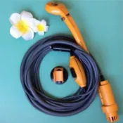 促銷 ⭕⭕露營電動蓮蓬頭⭕⭕ 蓮蓬頭 馬達自動抽水 露營洗澡 電動蓮蓬頭 車用電動花灑 露營蓮蓬頭 12V電動沖水器
