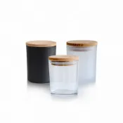 (店+)【JOEKI】木蓋蠟燭玻璃杯木蓋蠟燭杯 乾燥花罐 蠟燭杯 玻璃杯 香氛蠟燭杯 密封膠條 收納