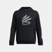 【UNDER ARMOUR】UA 男童 Curry Splash 長袖帽T_1387100-001