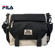 [FILA]潮流機能斜肩包-黑米