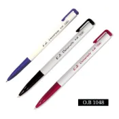 (店+)O.B 1048  0.48mm 自動原子筆 三色任選(藍/黑/紅)