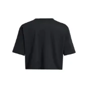 Under Armour 短袖上衣 女 Campus Boxy 短版T-Shirt 1383644-001 黑