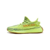 (店+)【adidas 愛迪達】B37572 adidas originals Yeezy Boost 350 V2 黃斑馬 Semi Frozen Yellow 潮流運動 減震 低幫 生活休閒鞋 男女同款 螢光綠 愛迪達女鞋 運動鞋女 女鞋 愛迪達男鞋 男運動鞋 男鞋