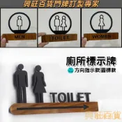 💗訂製標識牌💗 壓克力廁所標示貼 不打孔 自帶背膠 女廁標示 男廁標示 男女洗手間 廁所指示牌 衛生間指引 木紋廁所標示