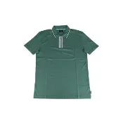 【Paul Smith】經典撞色條紋素面POLO衫(綠)