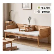 (店+)實木沙發新中式兩用羅漢床簡約小戶型客廳家用橡木沙發床