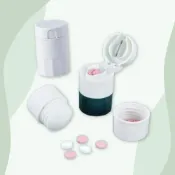 (店+)四合一切藥盒 磨藥盒 外出藥盒 磨藥粉 切藥器(剪藥器 磨藥粉器 碎藥器 便攜式磨藥 藥盒)