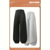 (店+)運動長褲男防風防水寬鬆防寒彈性大尺碼透氣直筒工作褲休閒褲衝鋒褲寬褲戶外禦寒男生秋冬天機能加厚百搭長褲下著工裝褲褲子