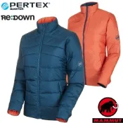 【MAMMUT 長毛象】女 Whitehorn 雙面穿 輕量羽絨外套/ 1013-01090-50265 水鴨藍/椒橙