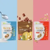 【粗味】一口迷你高纖燕麥餅 三款任選x3袋(素食/獨立隨手包裝/鹽之花/可可/醬燒香蔥)
