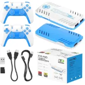 X10 PRO 復古遊戲棒,帶 50000+ 遊戲、4K HDMI 高清即插即用遊戲棒,帶 2 個控制器,支持 50+ 