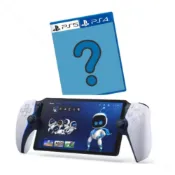(店+)【SONY 索尼】PS5 Portal 遙控遊玩機(白色)台灣公司貨 x PS4 PS5精選遊戲組合(遊戲片隨機出)-梓萌電玩