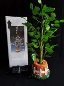 發光金錢樹   早期全新庫存品 仿真樹葉 不同顏色發光體 擺飾陳設繽紛有氣氛 辦公室 居家擺飾 招財意象