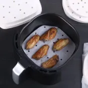 【氣炸鍋烘焙隔油紙】料理紙防油紙盤 蒸籠紙氣炸專用紙 防沾漢堡紙烘焙紙 廚房隔油吸油紙一次性料理墊紙】