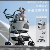 寵物推車輕便可折疊寵物推車狗狗貓咪外出提籃可分離寵物手推車 pd6181