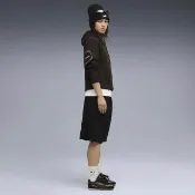 【PUMA】長袖上衣 女 帽T 歐規 Max Metallic 黑 63446101