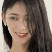 LEEHER 方框眼鏡 無框眼鏡 純鈦眼鏡 男女適用眼鏡框 眼鏡架 大框眼鏡 無度數眼鏡 072