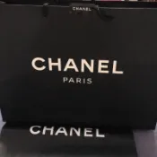 正品Chanel 黑色紙袋提袋